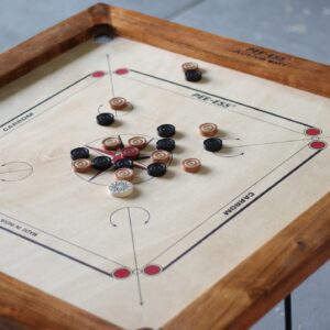 85×85 cm High Quality Carrom Board – Natural Wood Border