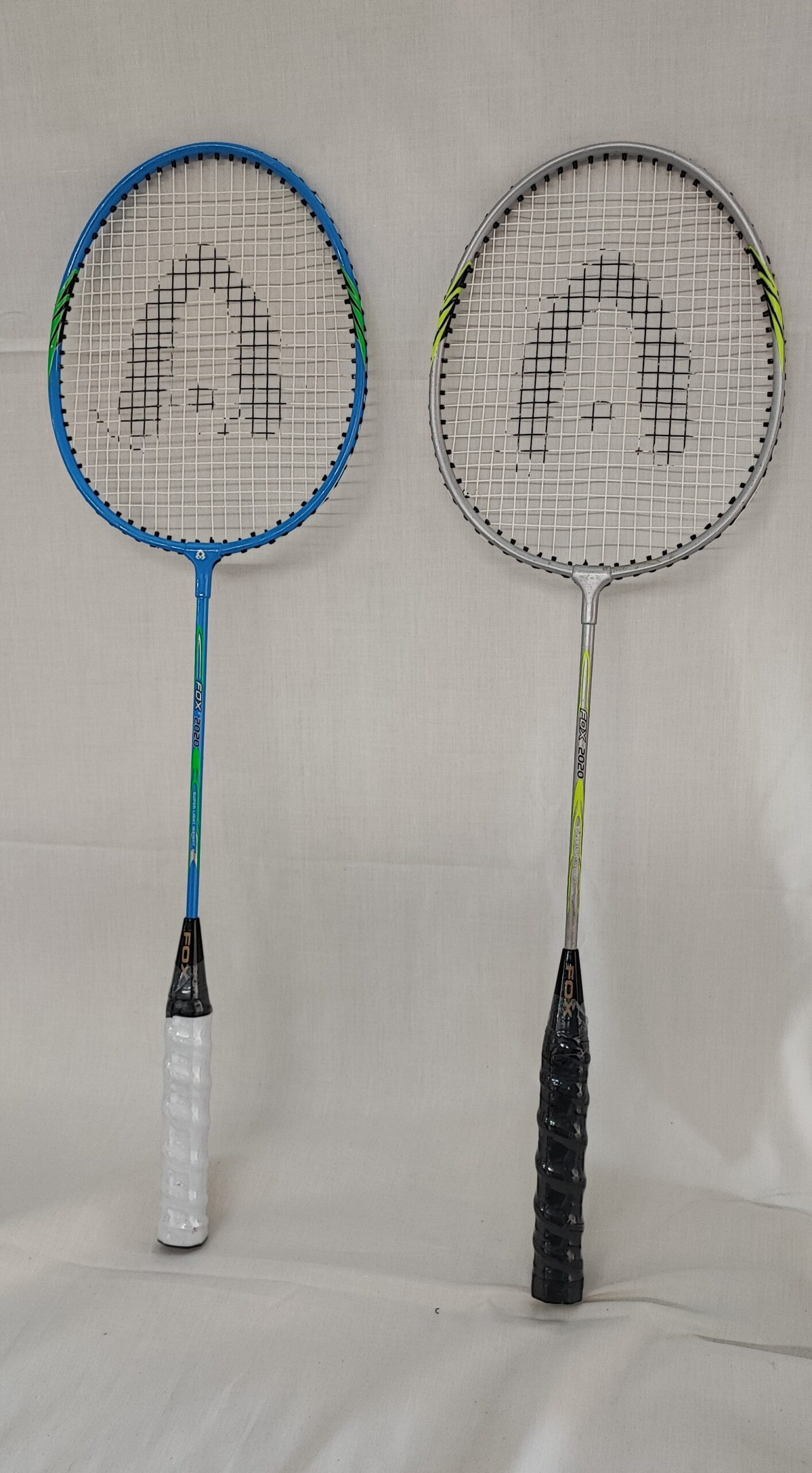 2 Players Badminton Racket Set Blue/Grey